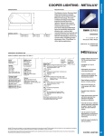 Cooper Lighting METALUX RWW Series User's Manual