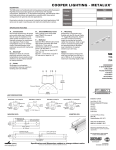 Cooper Lighting Metalux MB254 User's Manual
