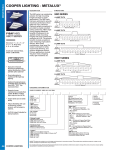 Cooper Lighting Metalux HBOT SERIES User's Manual