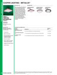 Cooper Lighting METALUX Decorative Circline Fixtures User's Manual