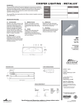 Cooper Lighting Metalux AC128T5 User's Manual