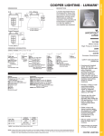 Cooper Lighting Lumark VL User's Manual