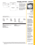 Cooper Lighting LUMARK PR Parker User's Manual