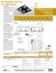 Cooper Lighting LV1200SQ User's Manual