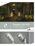 Cooper Lighting Cambria 203 LED User's Manual
