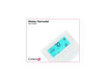 Control4 Wireless Thermostat User's Manual