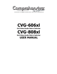 Comprehensive Video CVG-606xl User's Manual
