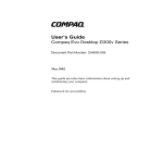 Compaq D300v User's Manual
