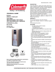 Coleman Echelon FC8T User's Manual