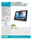 COBY electronic TF-TV1091 User's Manual