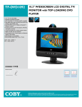 COBY electronic TF-DVD1092 User's Manual