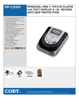 COBY electronic MPC850 User's Manual