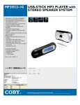 COBY electronic MP30523-IG User's Manual