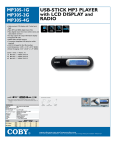 COBY electronic MP305-4G User's Manual