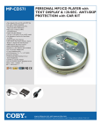 COBY electronic MP-CD571 User's Manual
