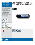 COBY electronic MP-C895 User's Manual