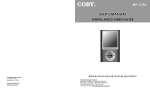 COBY electronic MP-C786 User's Manual