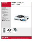 COBY electronic DVD707 User's Manual
