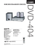 COBY electronic DVD404 User's Manual