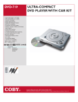 COBY electronic DVD-719 User's Manual