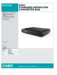 COBY electronic DTV102 User's Manual