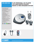 COBY electronic CX-CD1234 User's Manual
