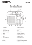 COBY electronic CX-788 User's Manual