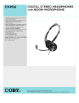 COBY electronic CV M36 User's Manual