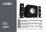 COBY electronic CSMP77 User's Manual
