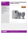 COBY electronic CS-P46 User's Manual