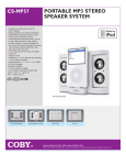 COBY electronic CS-MP57 User's Manual