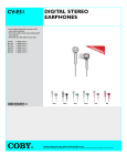 COBY electronic CV-E51 User's Manual