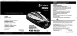 Cobra Electronics XRS 9830 Operating Instructions