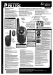 Cobra Electronics PR170C User's Manual