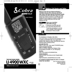 Cobra Electronics LI 4900WXC Owner's Manual