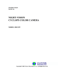 Clover Electronics CYCLOPS HDC255 User's Manual