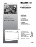 Closet Maid Storage Chest STCH User's Manual