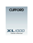 Clifford XL1000 User's Manual