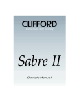 Clifford Sabre II User's Manual