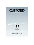 Clifford AvantGuard II User's Manual