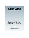 Clifford Auto Security SuperNova User's Manual