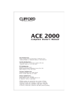 Clifford ACE 2000 User's Manual