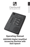 ClearSounds ANS3000 User's Manual