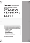 Classe Audio VSX-80TXV-S User's Manual