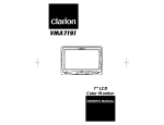 Clarion VMA7191 User's Manual