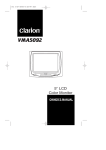 Clarion VMA5092 User's Manual