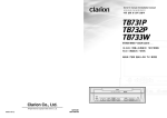 Clarion TB731P User's Manual