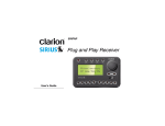 Clarion RPNP Plug and Play Receiver User's Manual