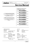 Clarion Radio PN-2445M-E User's Manual