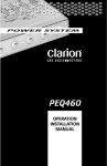 Clarion PEQ460 User's Manual